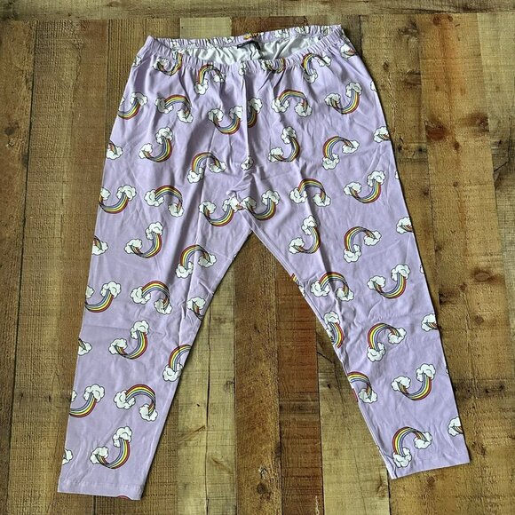 ASOS Rainbow Cloud Pajama Set Womens Loungewear Short Sleeve Top & leggings - Picture 9 of 10